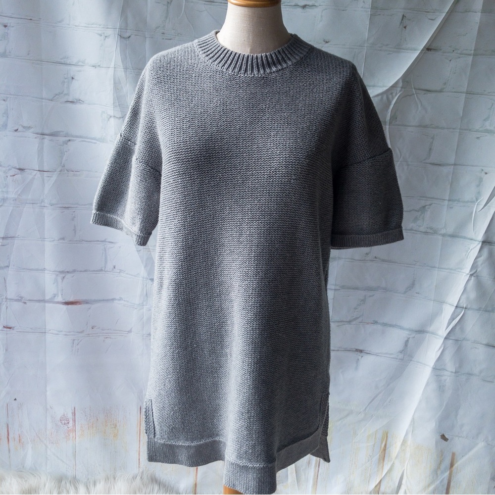 ELK The Label Short Sleeve Chunky Knit Wool Knit Dress/Sweater S/M
